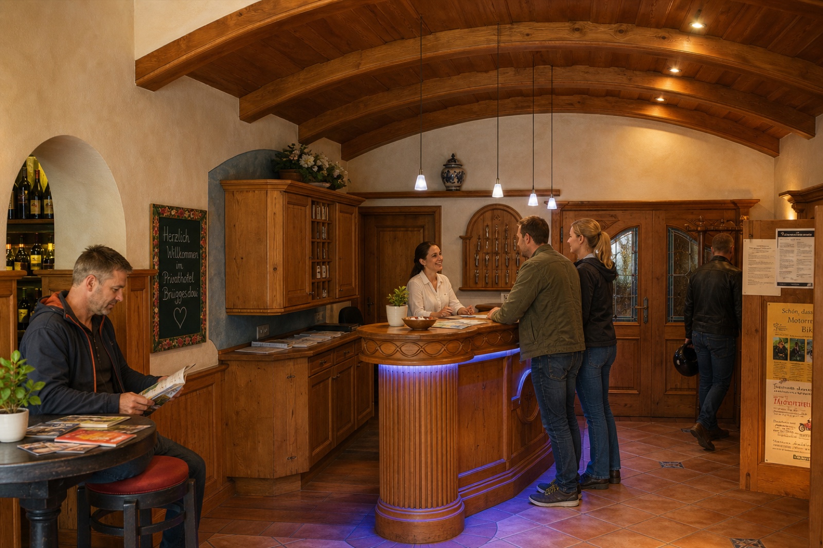 Empfang im Hotel Brügges Loui